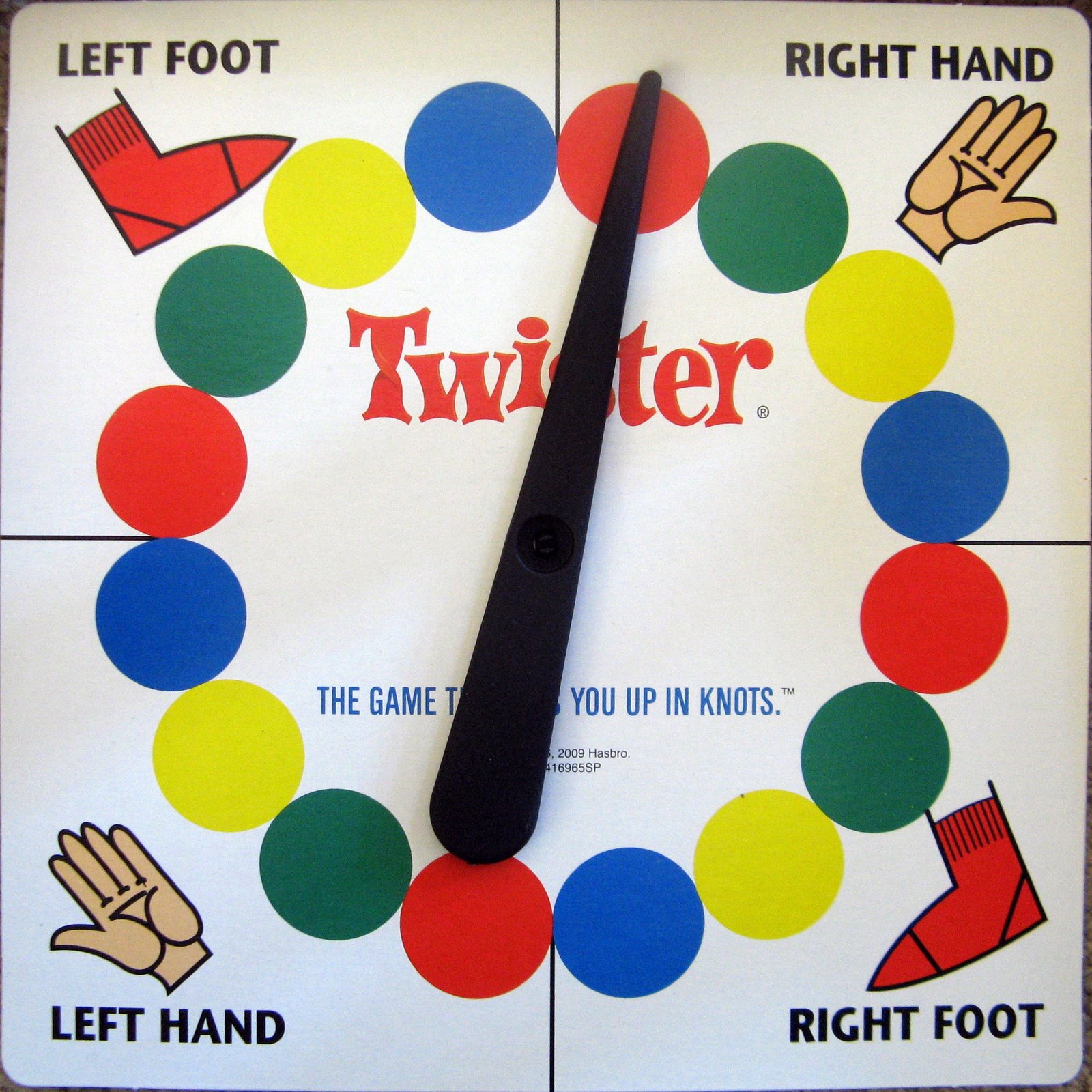 Printable Twister Game